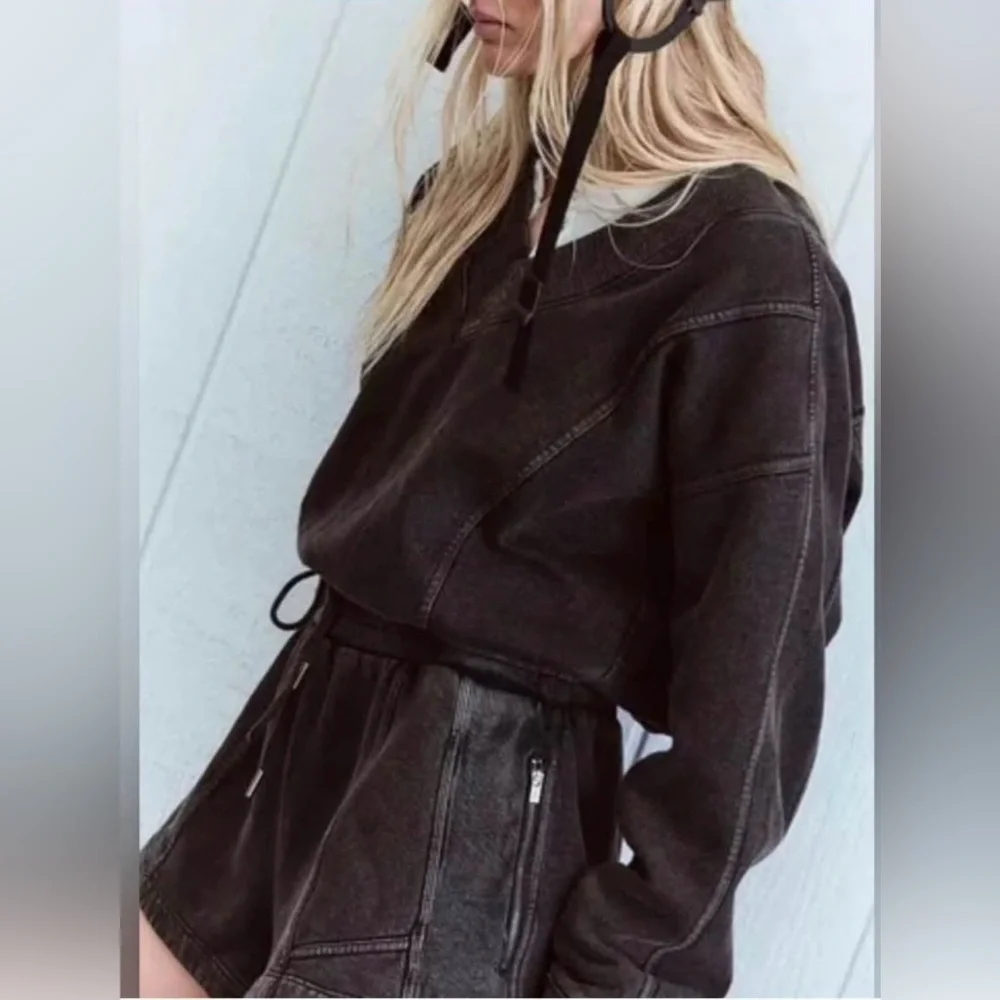 Free People Black Romper